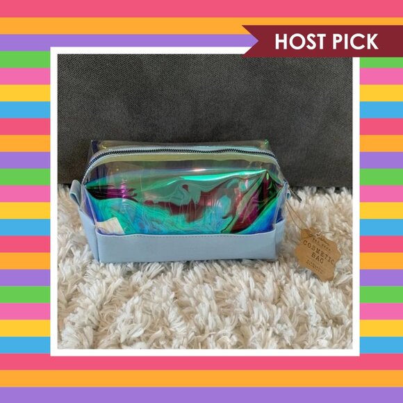 Rae Dunn Iridescent Cosmetics Bag (NWT) - Picture 1 of 2